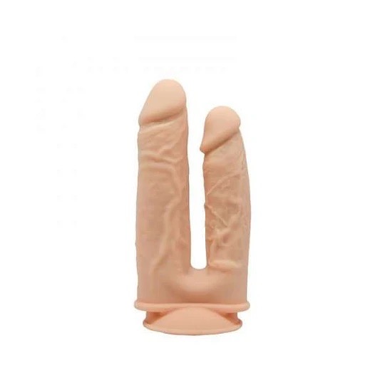 Dildo Realístico Doble Modelo 1 Color Piel 7 y 8